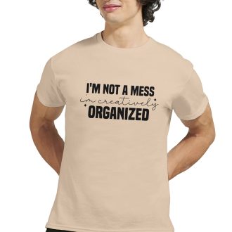 I'm Not a Mess, I'm Creatively Organized, Funny Unisex T-Shirt