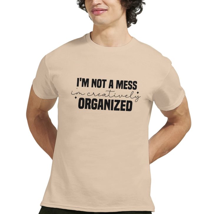 I'm Not a Mess, I'm Creatively Organized, Funny Unisex T-Shirt